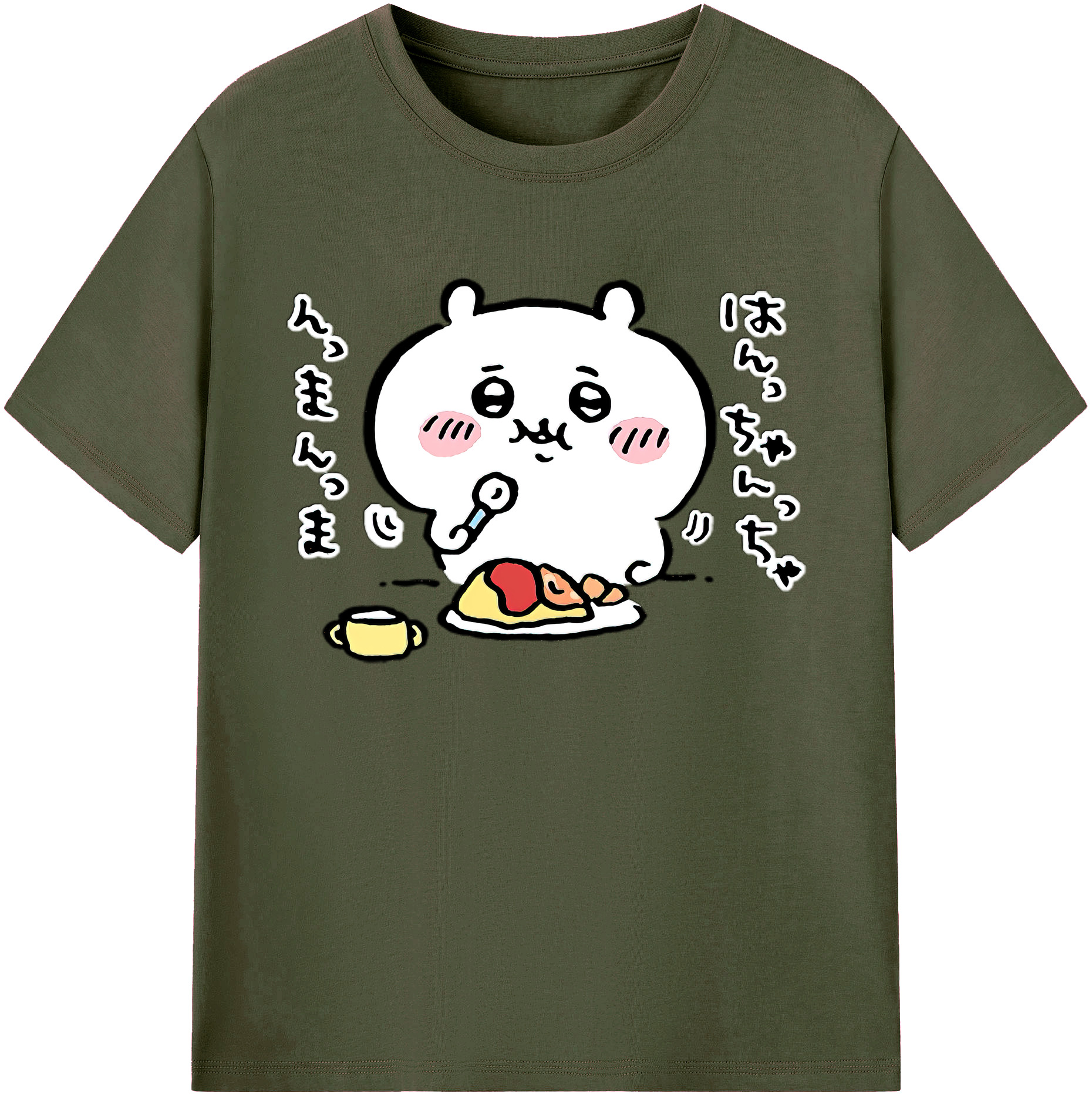 （画像用） ちいかわ ちいかわ Chii-kawa chiikawa 綿100％ メンズ半袖Tシャツ｜肌触りやわらか＆通気性